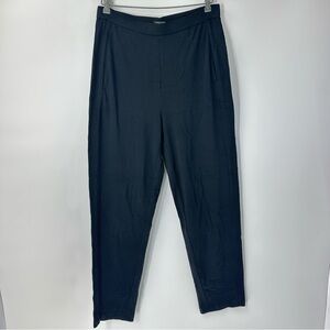 EILEEN FISHER Washable Sz S Black Tencel Pull On Pants Pockets Stretch